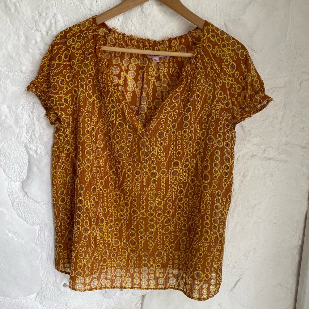 Calypso St. Barth printed summer blouse